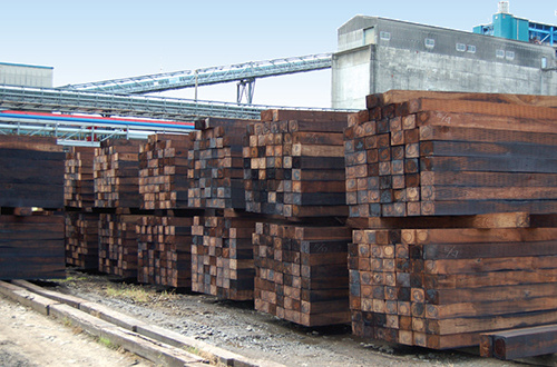 Injected railroad ties