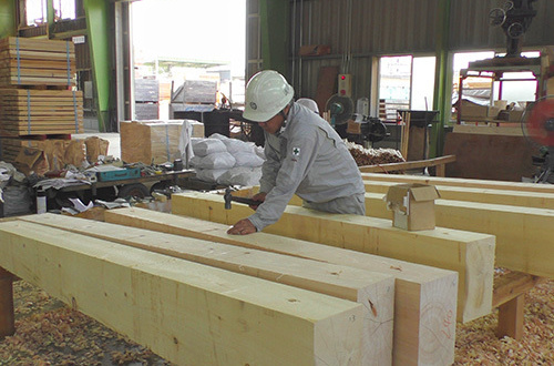 Producing railroad ties for bridge